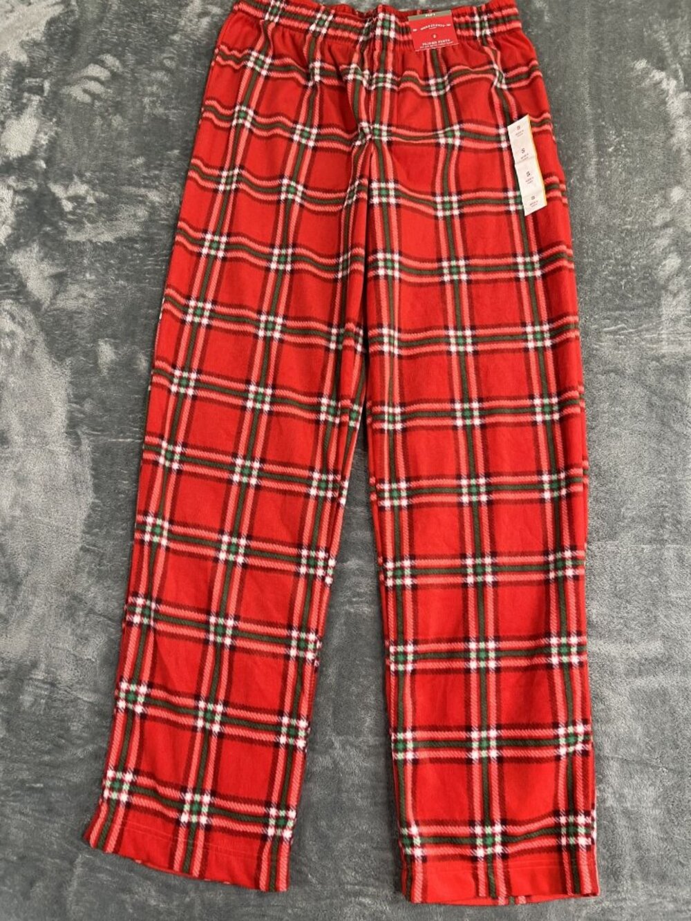 Wondershop Mens Red Plaid Fleece Pajama Pants S NWT